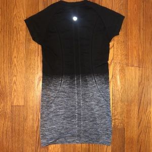 Short sleeved lululemon workout top